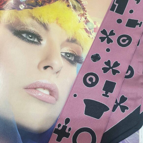 Skinny Scarf Fashion Women Wrap Lucky Clover Hand Bag Accessory Trendy Hair Tie - Picture 2 of 4